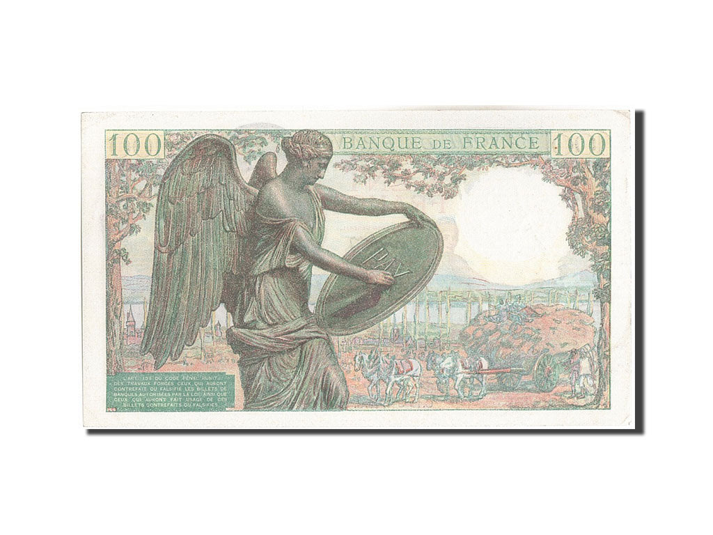 Banknote, France, 100 Francs, 100 F 1942-1944 ''Descartes'', 1942, 1942-05-15