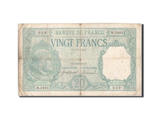 Banknot, Francja, 20 Francs, Bayard, 1917, 1917-12-05, VF(20-25), Fayette:11.2