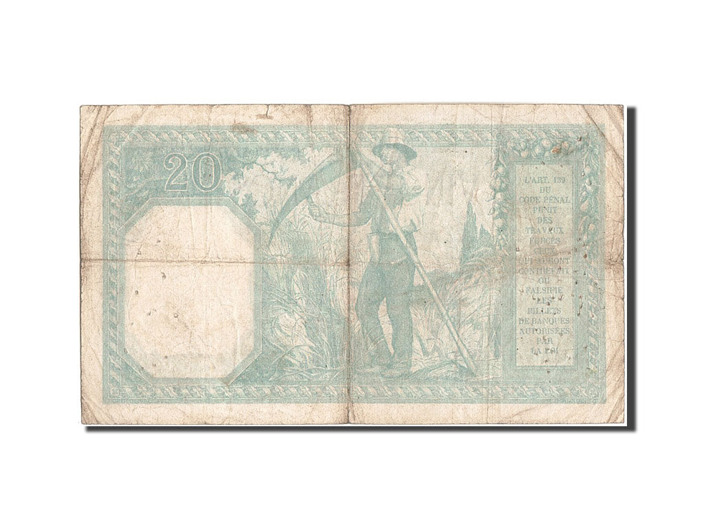 Banknote, France, 20 Francs, 20 F 1916-1919 ''Bayard'', 1917, 1917-12-05