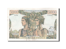France, 5000 Francs, 5 000 F 1949-1957 ''Terre et Mer'', 1951, KM:131c, 1951-...