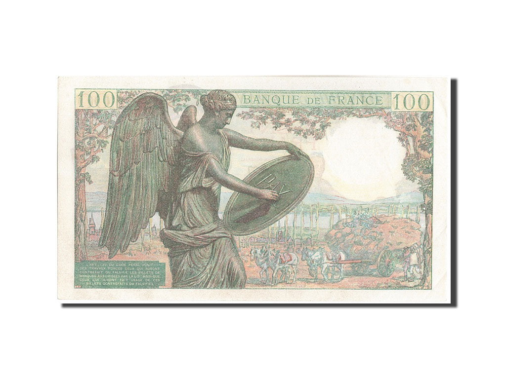 Banknote, France, 100 Francs, 100 F 1942-1944 ''Descartes'', 1942, 1942-05-15