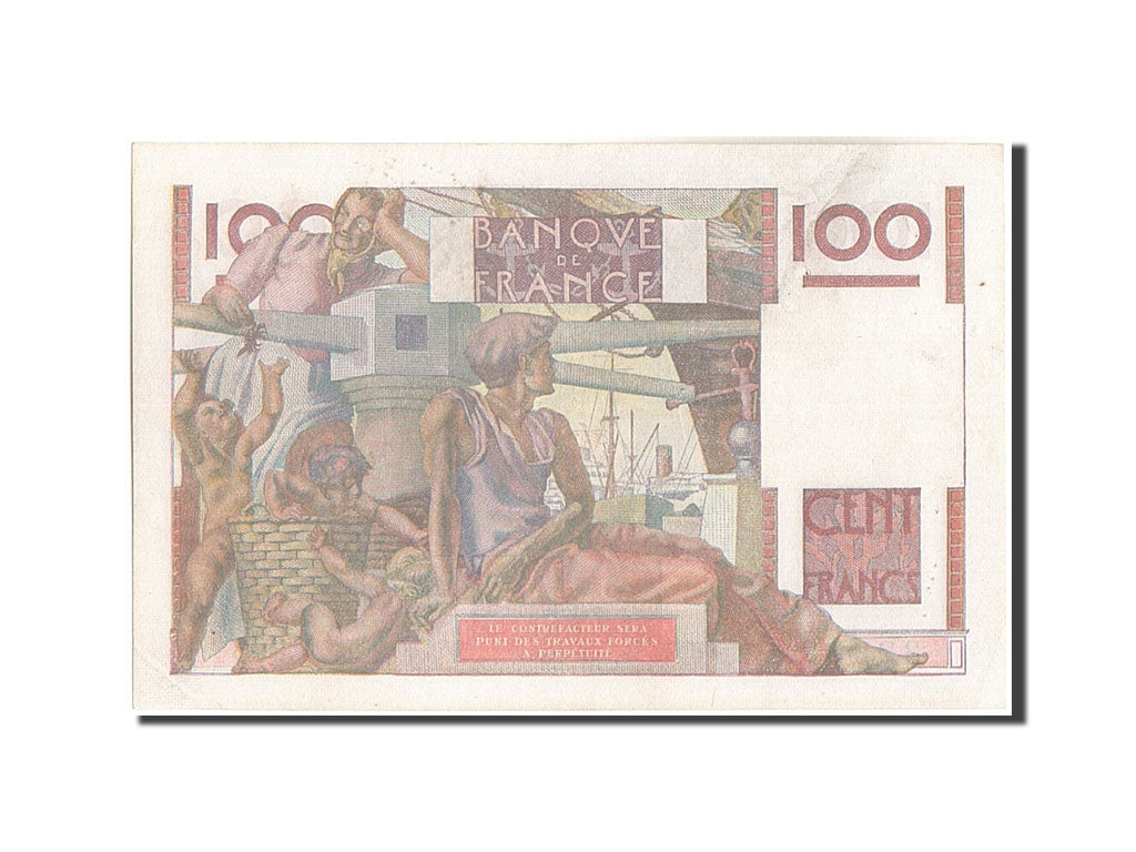 Biljet, Frankrijk, 100 Francs, 100 F 1945-1954 ''Jeune Paysan'', 1950