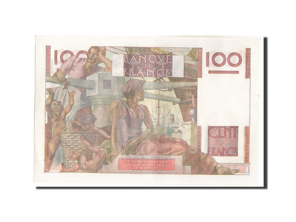 Billet, France, 100 Francs, 100 F 1945-1954 ''Jeune Paysan'', 1953, 1953-01-02