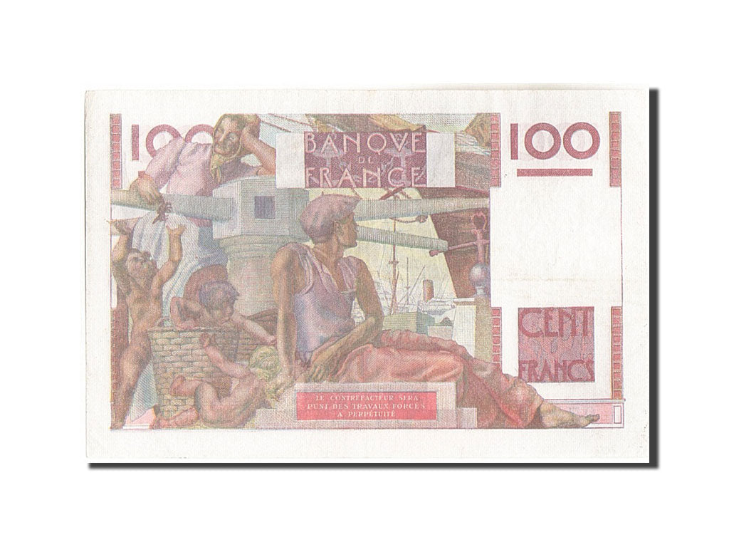 France, 100 Francs, 100 F 1945-1954 ''Jeune Paysan'', 1949, KM:128b, 1949-05-...