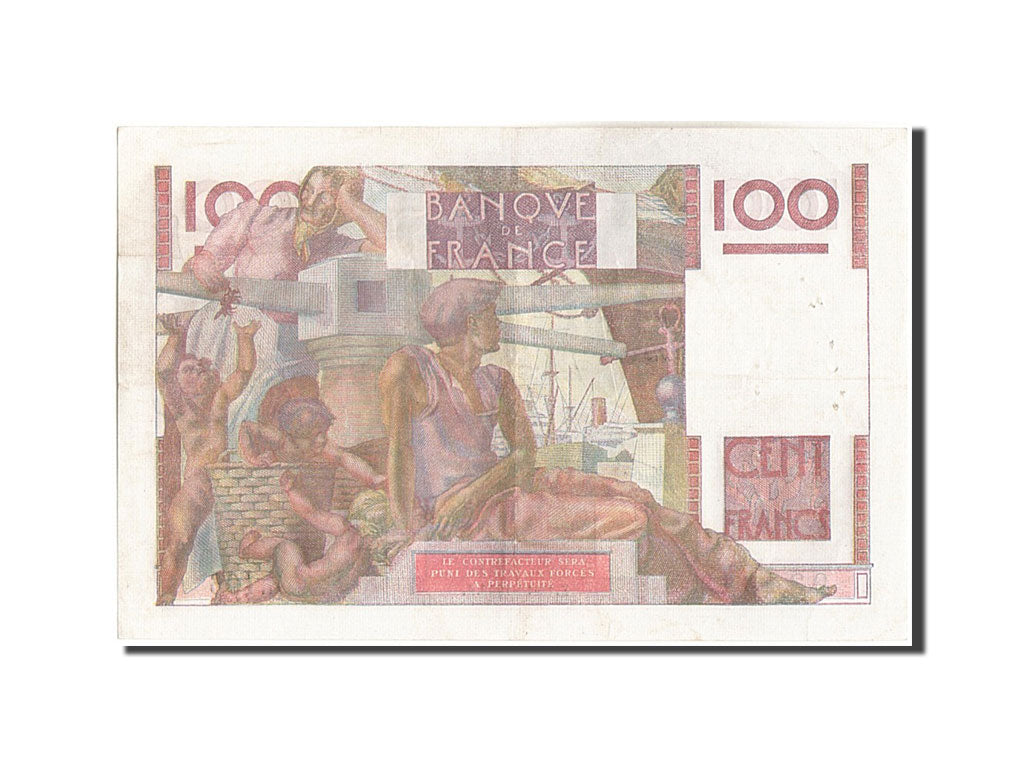 France, 100 Francs, 100 F 1945-1954 ''Jeune Paysan'', 1946, 1946-12-19, KM:12...
