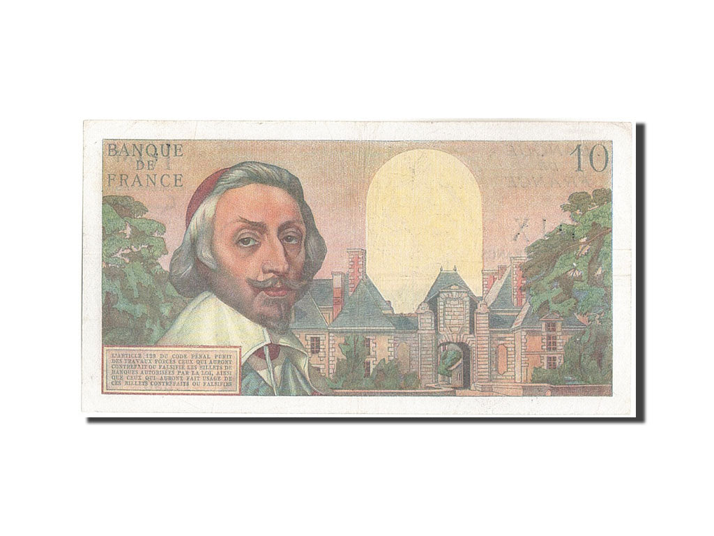 Francia, 10 Nouveaux Francs, 10 NF 1959-1963 ''Richelieu'', 1962, KM:142a, 19...