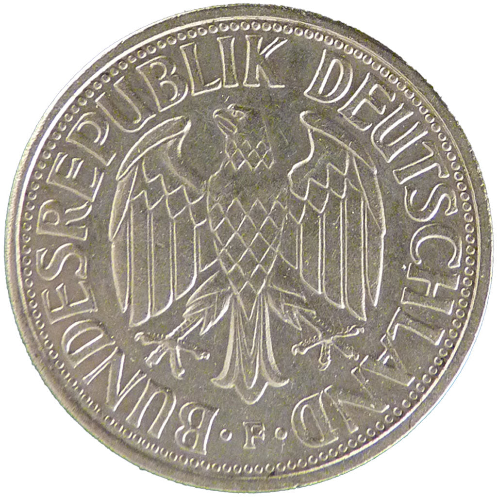 GERMANY - FEDERAL REPUBLIC, 2 Mark, 1951, Stuttgart, KM #111, EF(40-45),...