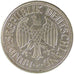 GERMANY - FEDERAL REPUBLIC, 2 Mark, 1951, Stuttgart, KM #111, EF(40-45),...
