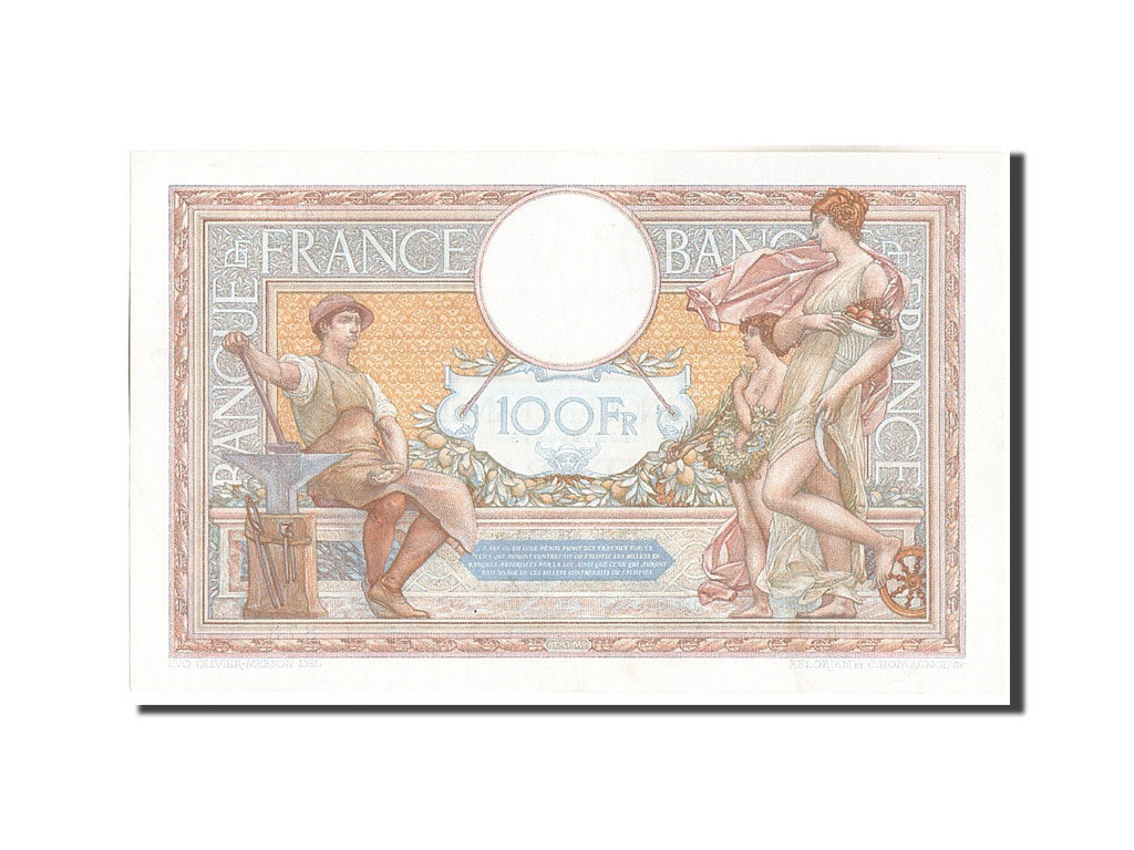 France, 100 Francs, 100 F 1908-1939 ''Luc Olivier Merson'', 1933, KM:78c, 193...