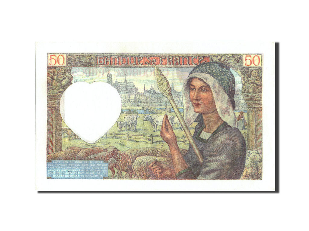 France, 50 Francs, 50 F 1940-1942 ''Jacques Coeur'', 1942, 1942-05-15, KM:93,...