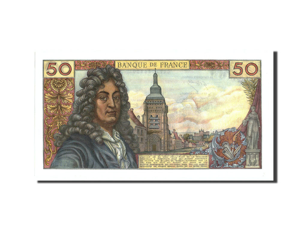 Billete, Francia, 50 Francs, 50 F 1962-1976 ''Racine'', 1972, 1972-08-10, UNC