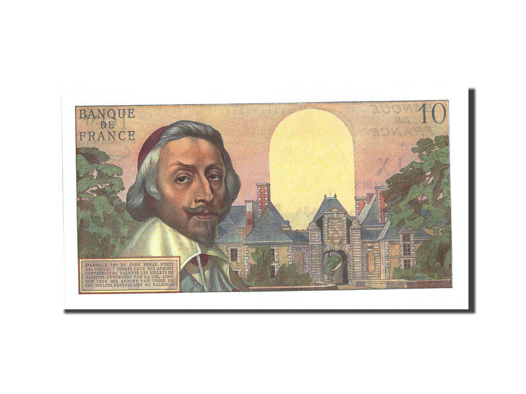 Banconote, Francia, 10 Nouveaux Francs, 10 NF 1959-1963 ''Richelieu'', 1960