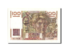 Banknot, Francja, 100 Francs, Jeune Paysan, 1954, 1954-04-01, UNC(65-70)