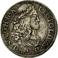 Moneta, Austria, Leopold I, 3 Kreuzer, 1675, Hall, BB, Argento, KM:1245
