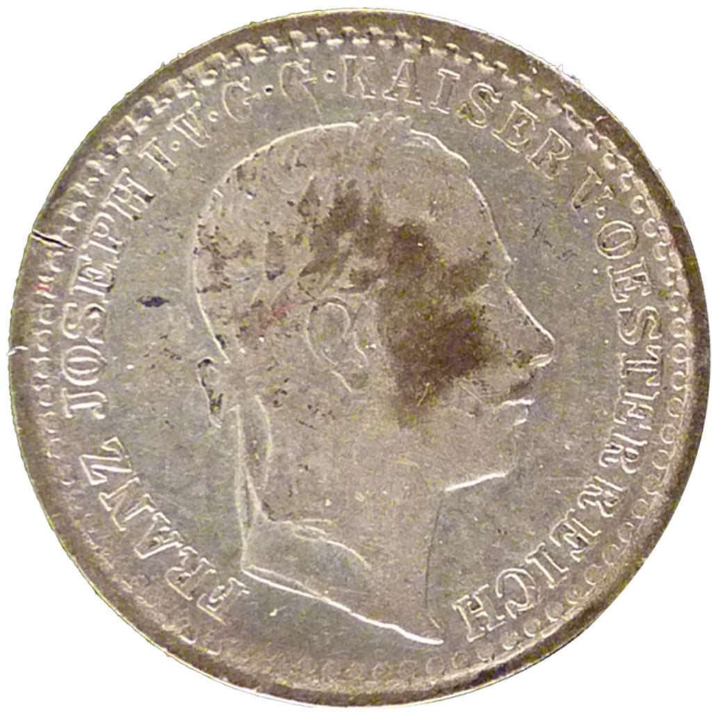 Austria, Franz Joseph I, 5 Kreuzer, 1859, Milan, MB, Argento