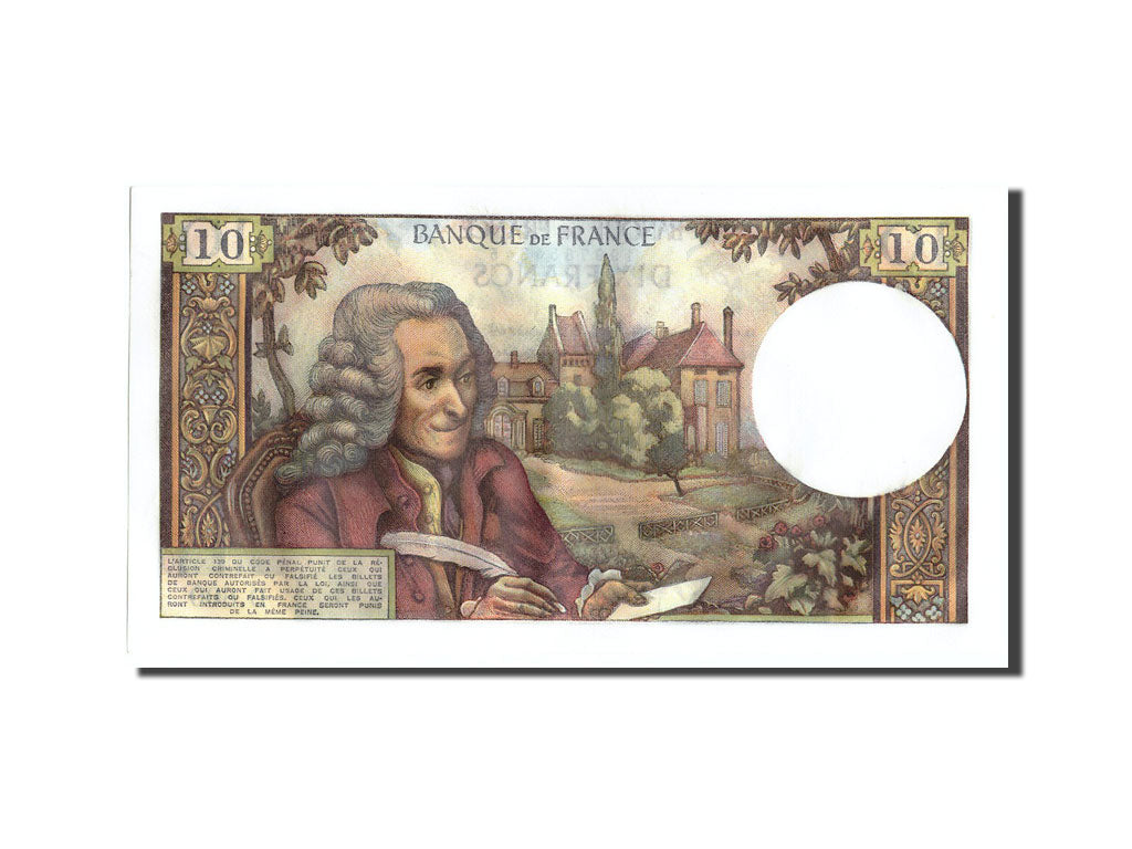Banknote, France, 10 Francs, 10 F 1963-1973 ''Voltaire'', 1972, 1972-09-07