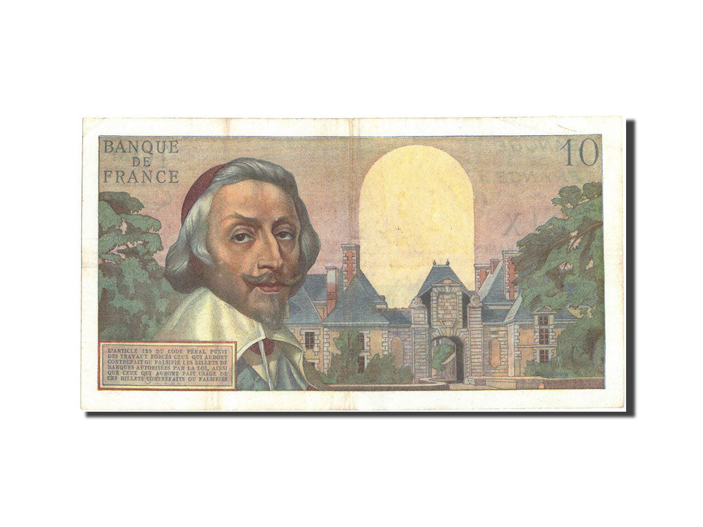 Francia, 10 Nouveaux Francs, 10 NF 1959-1963 ''Richelieu'', 1959, KM:142a, 19...