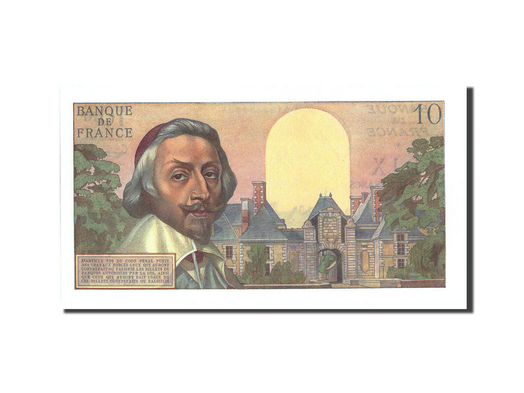 France, 10 Nouveaux Francs, 10 NF 1959-1963 ''Richelieu'', 1960, KM:142a, 196...