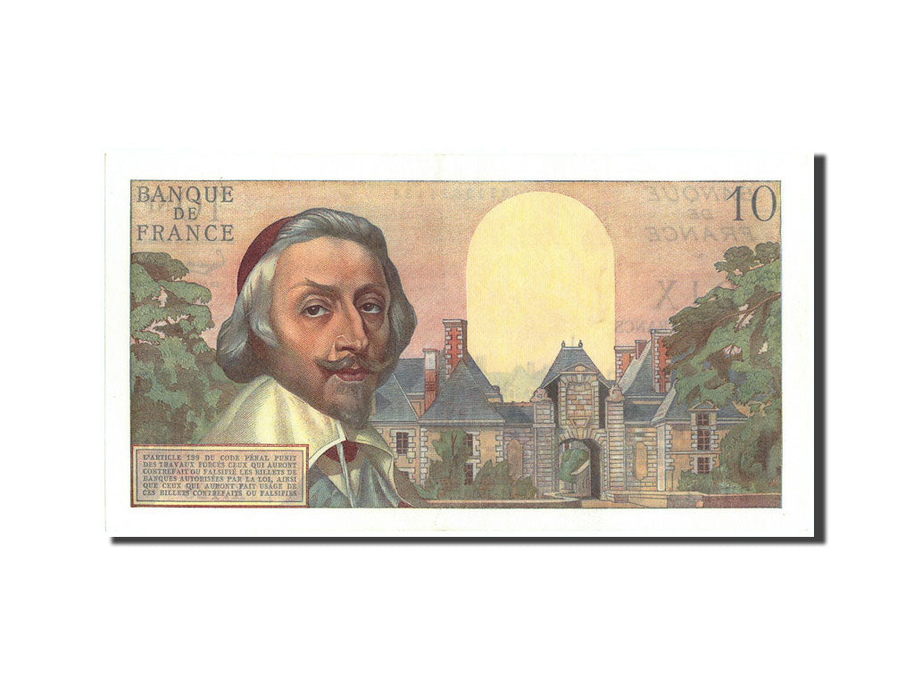 Banknote, France, 10 Nouveaux Francs, 10 NF 1959-1963 ''Richelieu'', 1960