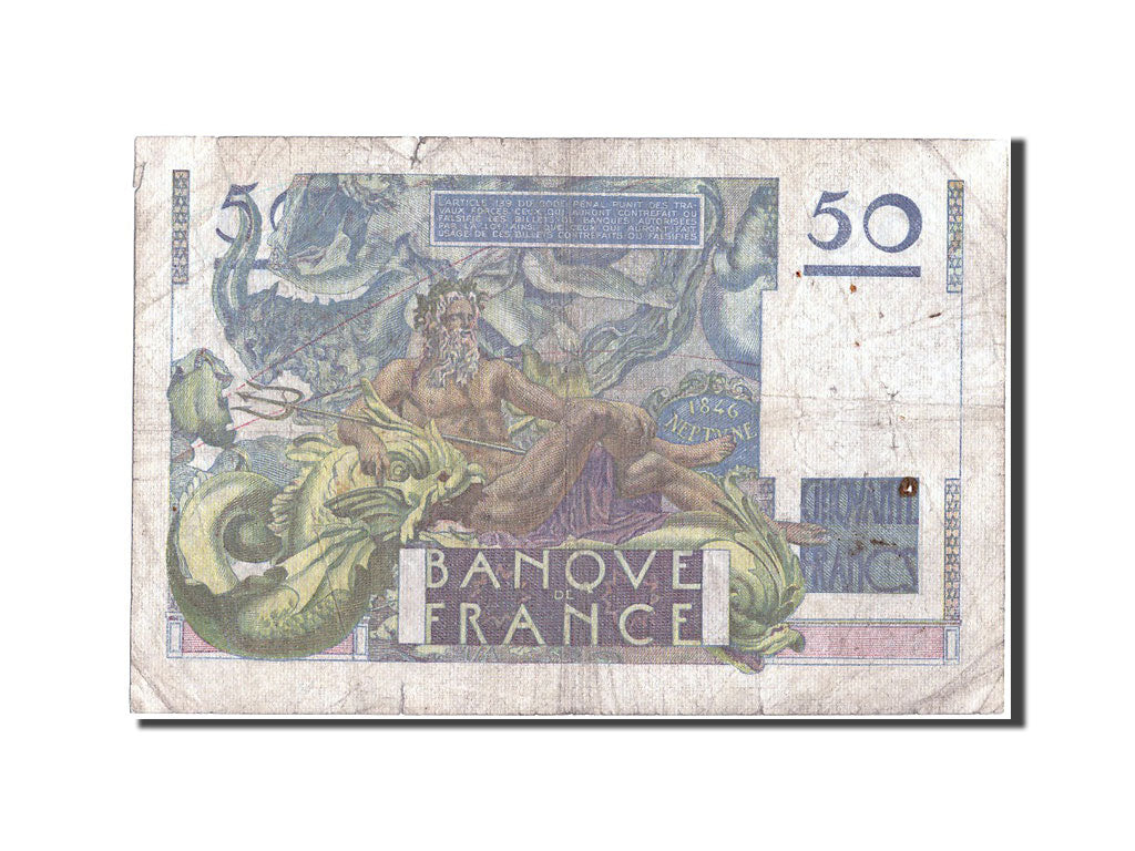 Frankreich, 50 Francs, 50 F 1946-1951 ''Le Verrier'', 1950, KM:127b, 1950-03-...
