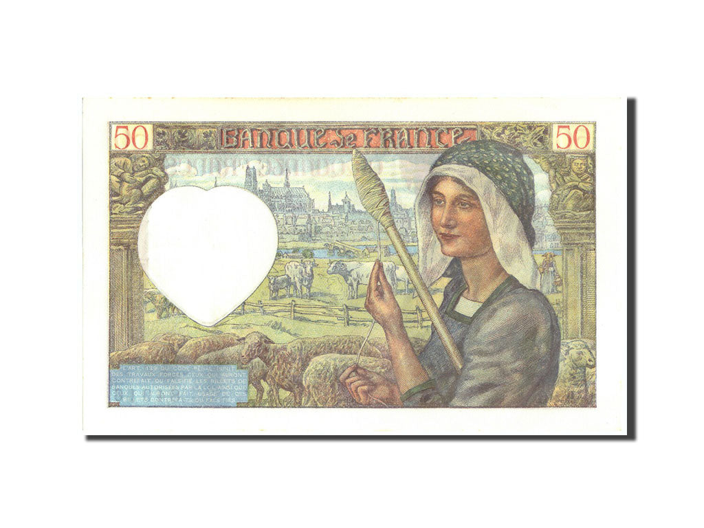 Billete, Francia, 50 Francs, 50 F 1940-1942 ''Jacques Coeur'', 1941, 1941-07-17