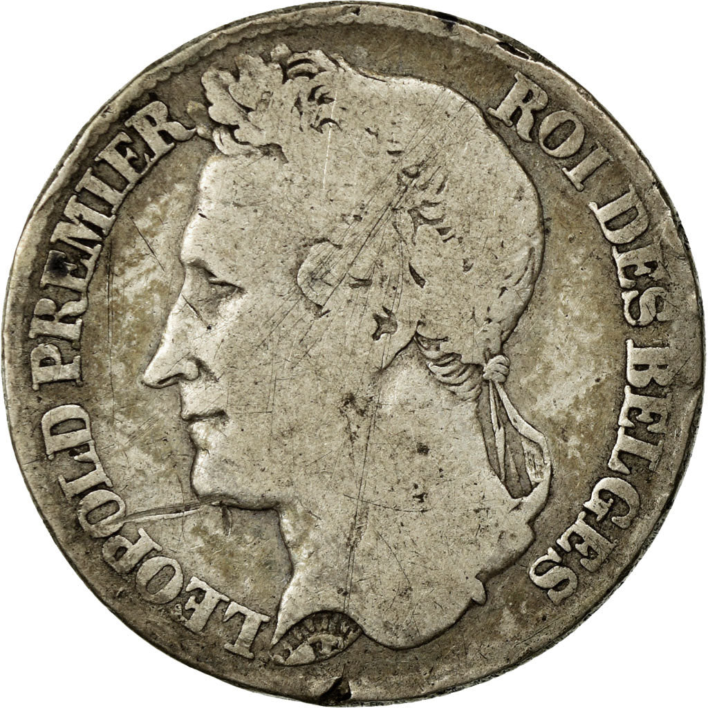 Coin, Belgium, Leopold I, Franc, 1844, EF(40-45), Silver
