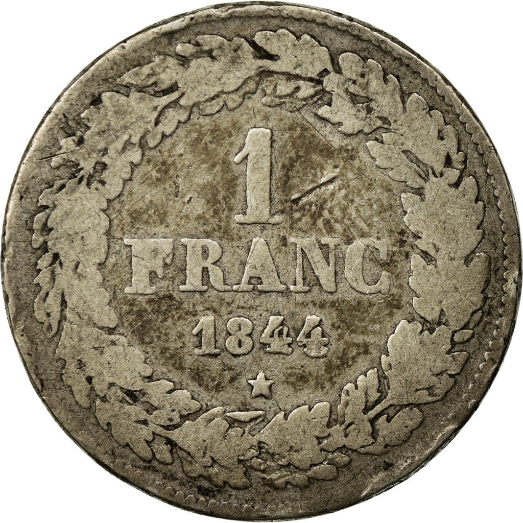 Coin, Belgium, Leopold I, Franc, 1844, EF(40-45), Silver