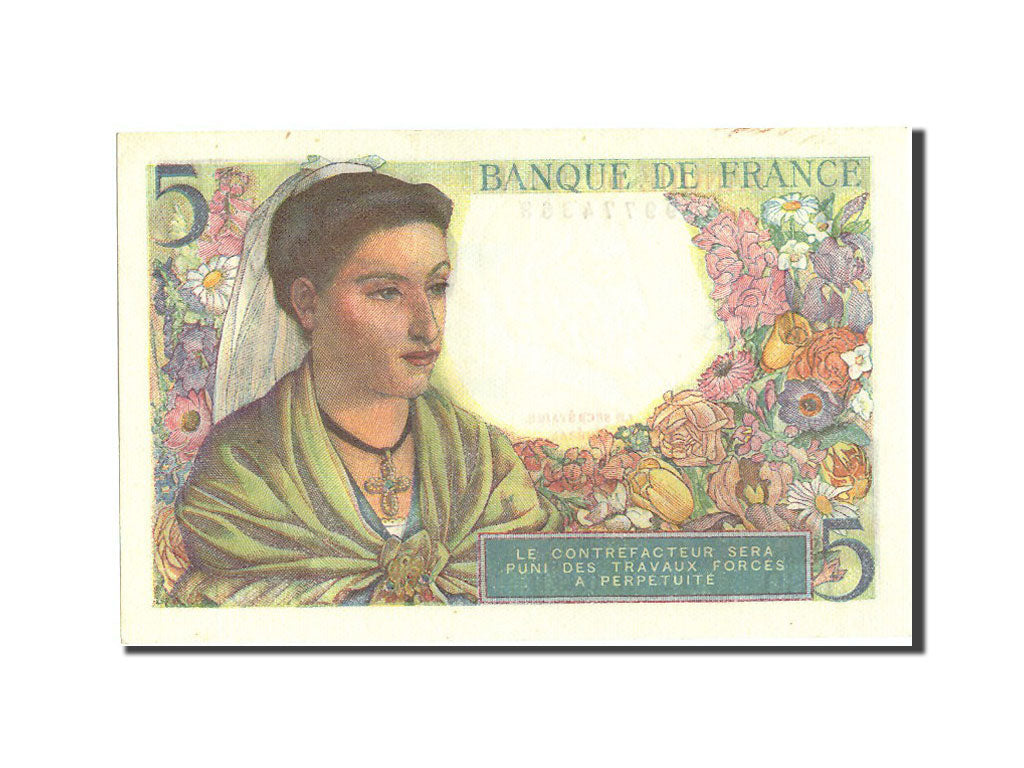 Francia, 5 Francs, 5 F 1943-1947 ''Berger'', 1943, KM:98a, 1943-11-25, UNC, F...