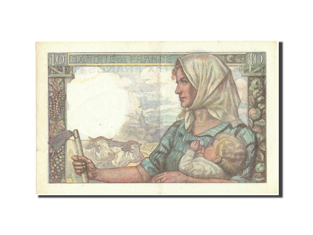 France, 10 Francs, 10 F 1941-1949 ''Mineur'', 1945, KM:99e, 1945-04-26, UNC(6...