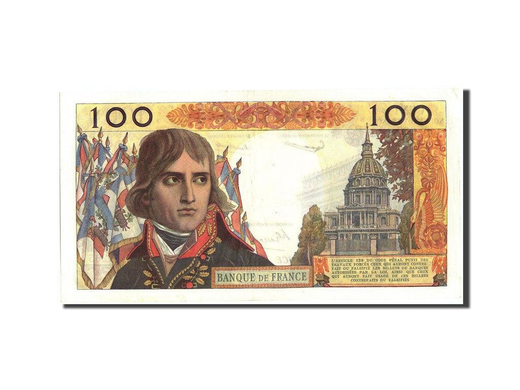 Biljet, Frankrijk, 100 Nouveaux Francs, 100 NF 1959-1964 ''Bonaparte'', 1963
