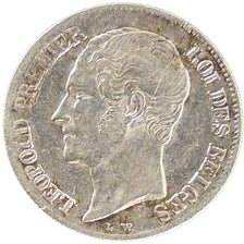 Belgio, Leopold I, 20 Centimes, 1853, BB+, Argento