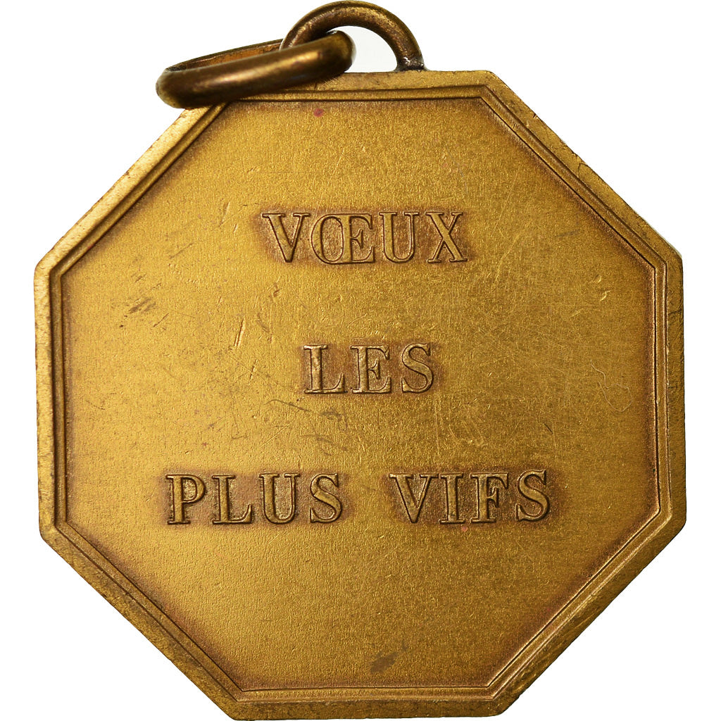 France, Médaille, Voeux, La Colombe n'a Point de Fiel, SUP, Bronze