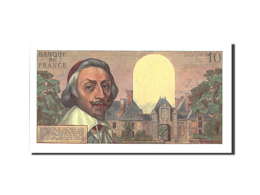 Banknote, France, 10 Nouveaux Francs, 10 NF 1959-1963 ''Richelieu'', 1962