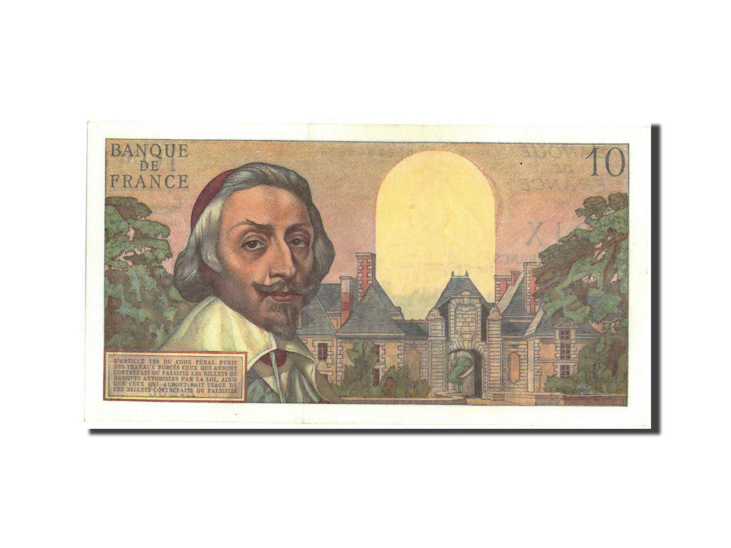 France, 10 Nouveaux Francs, 10 NF 1959-1963 ''Richelieu'', 1962, KM:142a, 196...