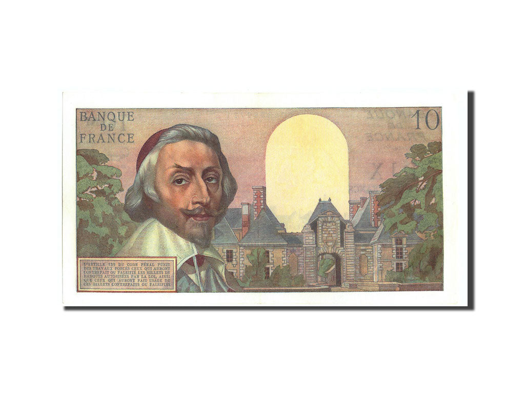 Billet, France, 10 Nouveaux Francs, 10 NF 1959-1963 ''Richelieu'', 1959