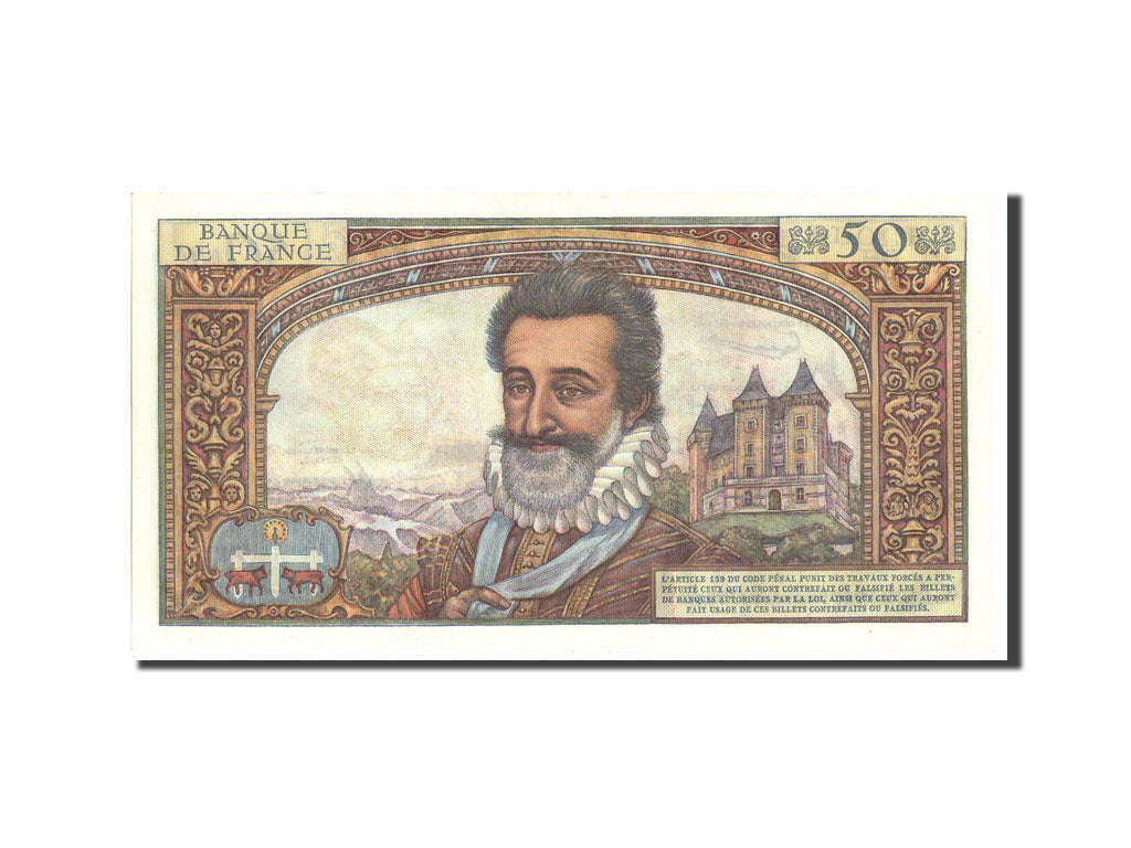 Geldschein, Frankreich, 50 Nouveaux Francs, 50 NF 1959-1961 ''Henri IV'', 1959