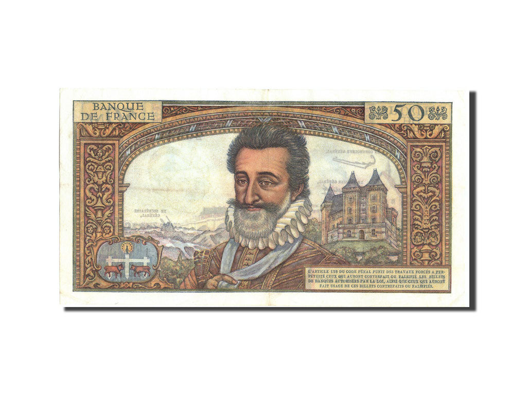 France, 50 Nouveaux Francs, 50 NF 1959-1961 ''Henri IV'', 1959, KM:143a, 1959...