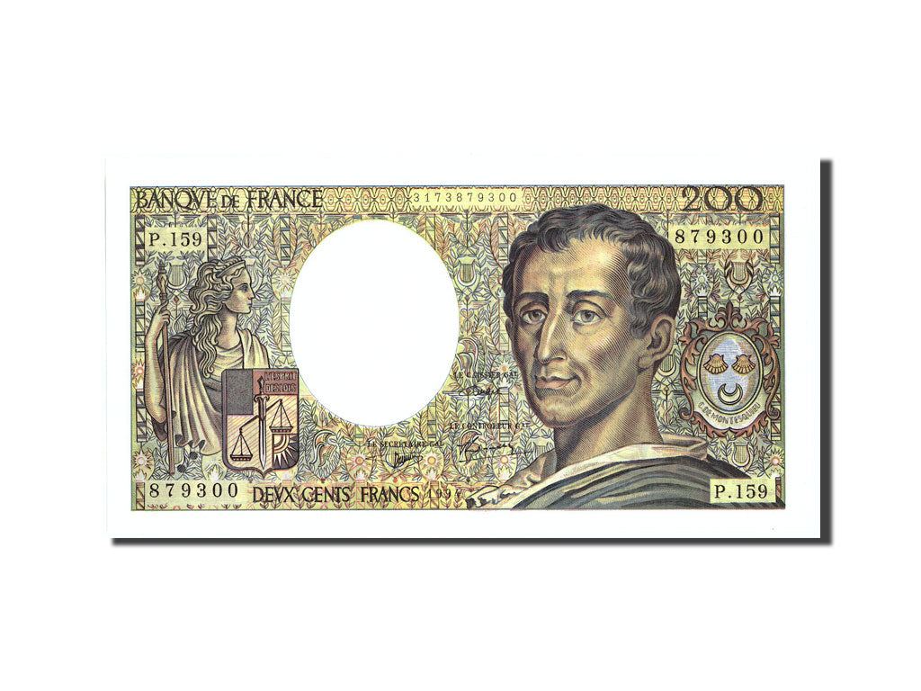 Billet, France, 200 Francs, 200 F 1981-1994 ''Montesquieu'', 1994, 1994, SPL+