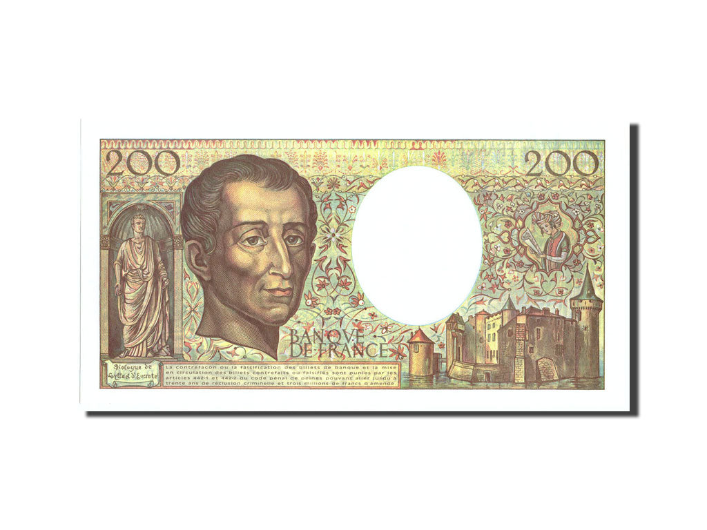 Billet, France, 200 Francs, 200 F 1981-1994 ''Montesquieu'', 1994, 1994, SPL+