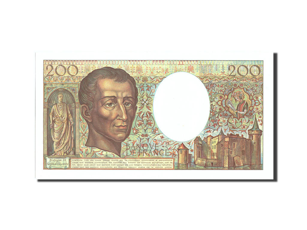 Banknote, France, 200 Francs, 200 F 1981-1994 ''Montesquieu'', 1985, 1985