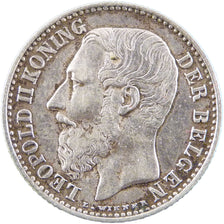 Belgium, 1 Franc, 1887, EF(40-45), Silver, 5.00