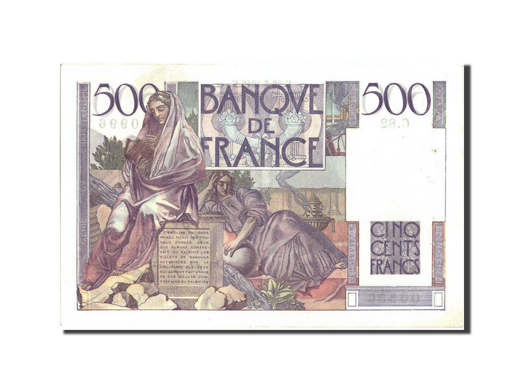 Frankreich, 500 Francs, 500 F 1945-1953 ''Chateaubriand'', 1946, KM:129a, 194...