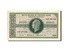 Banknote, France, 1000 Francs, 1943-1945 Marianne, 1945, Undated (1945)