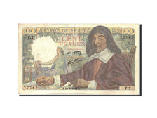Frankreich, 100 Francs, 100 F 1942-1944 ''Descartes'', 1942, KM:101a, 1942-05...