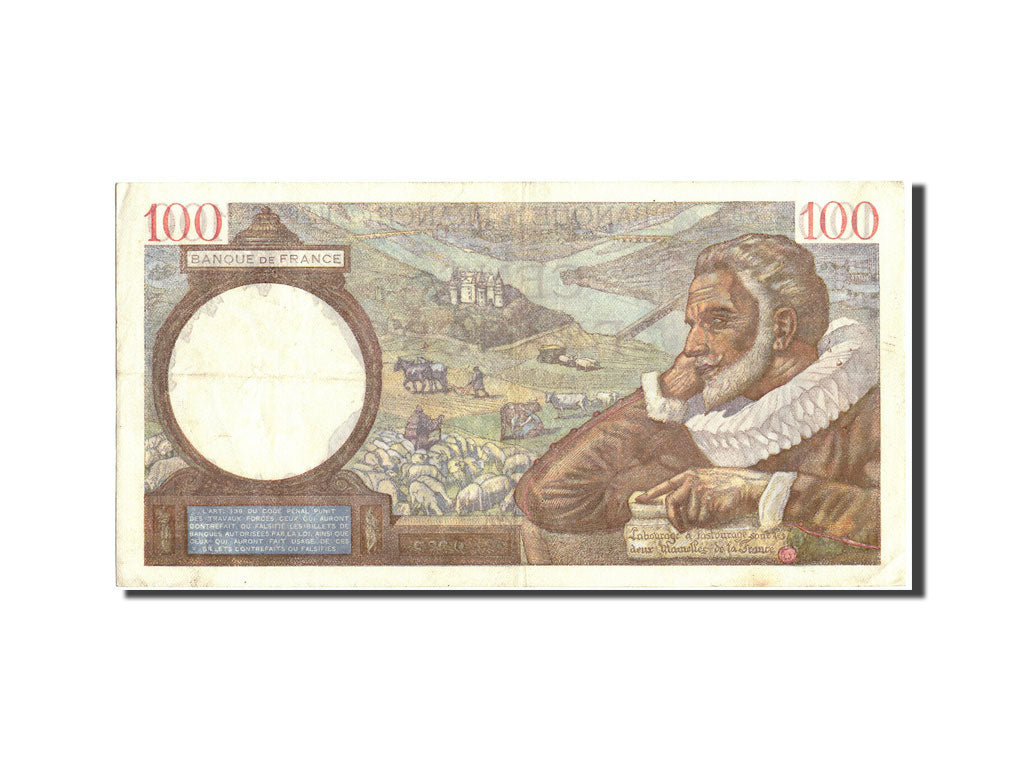France, 100 Francs, 100 F 1939-1942 ''Sully'', 1942, KM:94, 1942-02-12, AU(50...