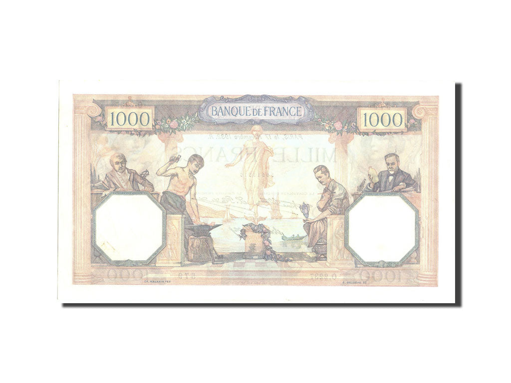 Francia, 1000 Francs, 1 000 F 1927-1940 ''Cérès et Mercure'', 1932, KM:79b,...