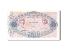 Banknot, Francja, 500 Francs, Bleu et Rose, 1920, 1920-05-22, VF(30-35)