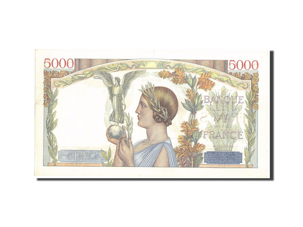 Billete, Francia, 5000 Francs, 5 000 F 1934-1944 ''Victoire'', 1941, 1941-07-31