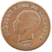 Cambodia, 5 Centimes, 1860, EF(40-45), Copper, Lecompte #14, 5.00