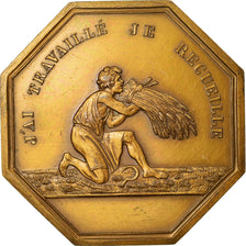 France, Médaille, Voeux, J'ai Travaillé je Recueille, SUP, Bronze